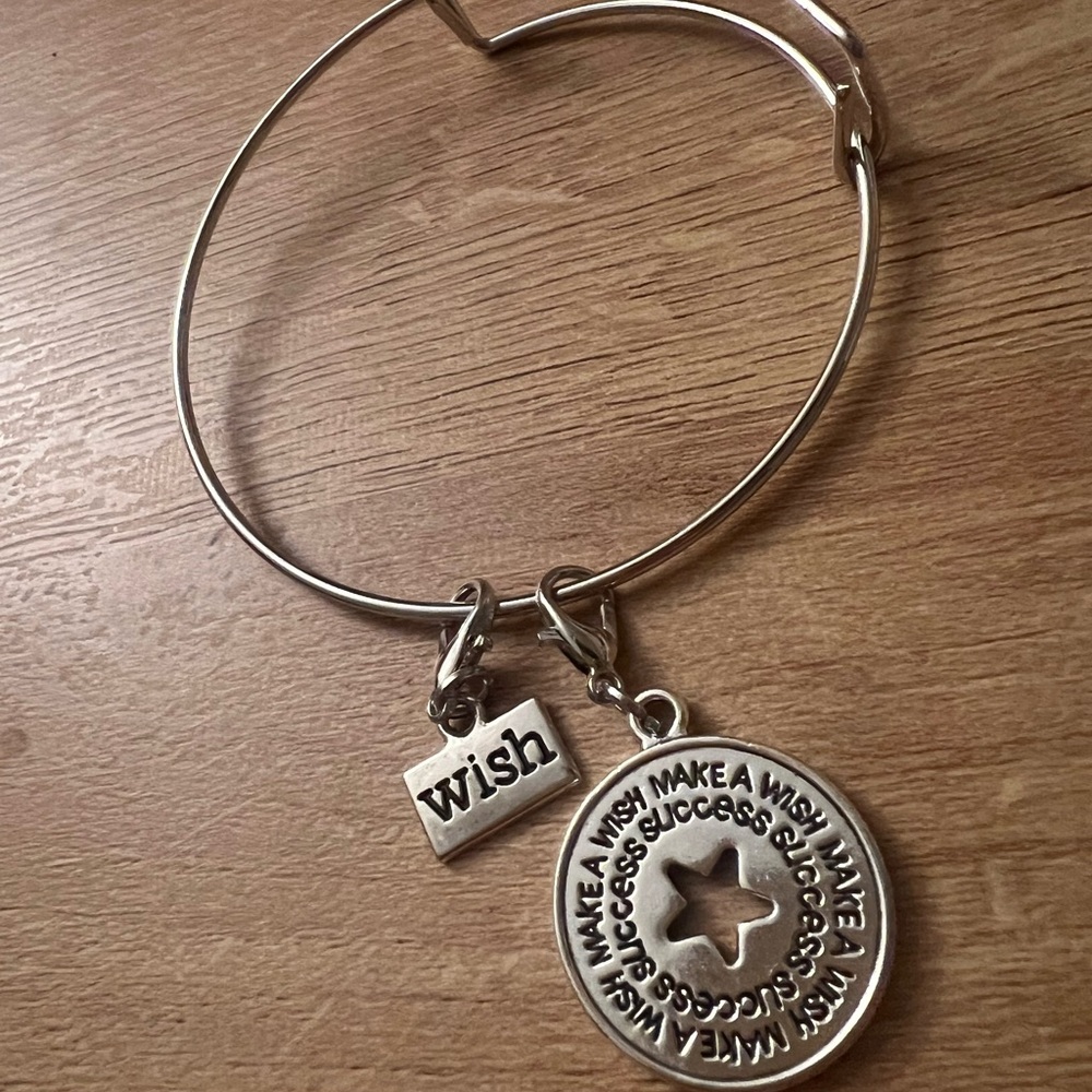 Wish Charm Bangle Bracelet